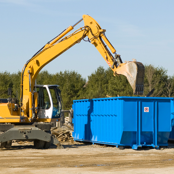 how does a residential dumpster rental service work in Johnston OH